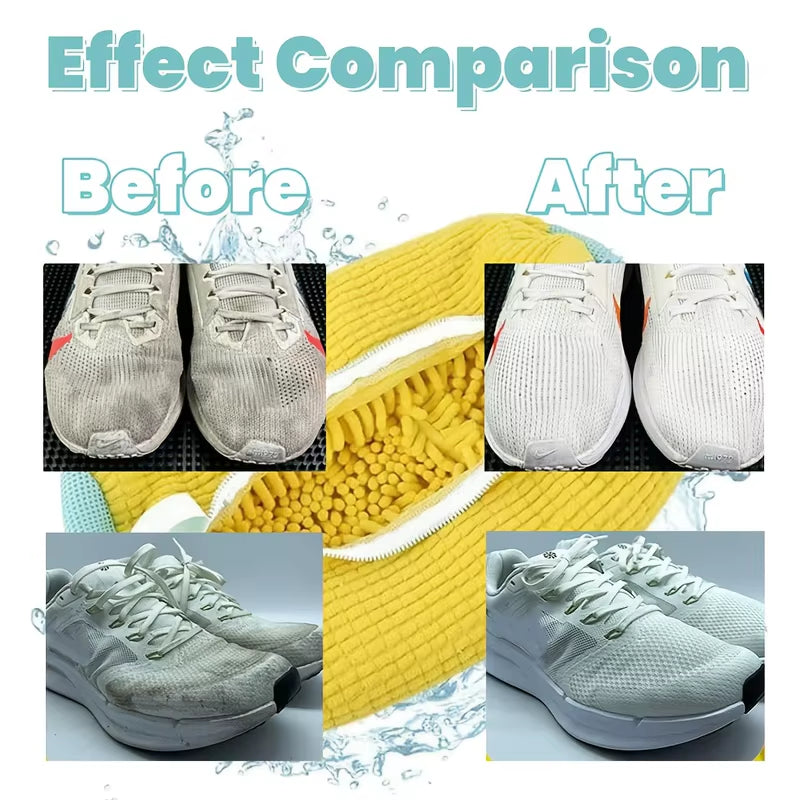 Durable Mesh Shoe Wash Bag with Zipper Rich Fluff inside Protects Sneakers Casual Shoes in Washer Dryer Travel Storage Organizer